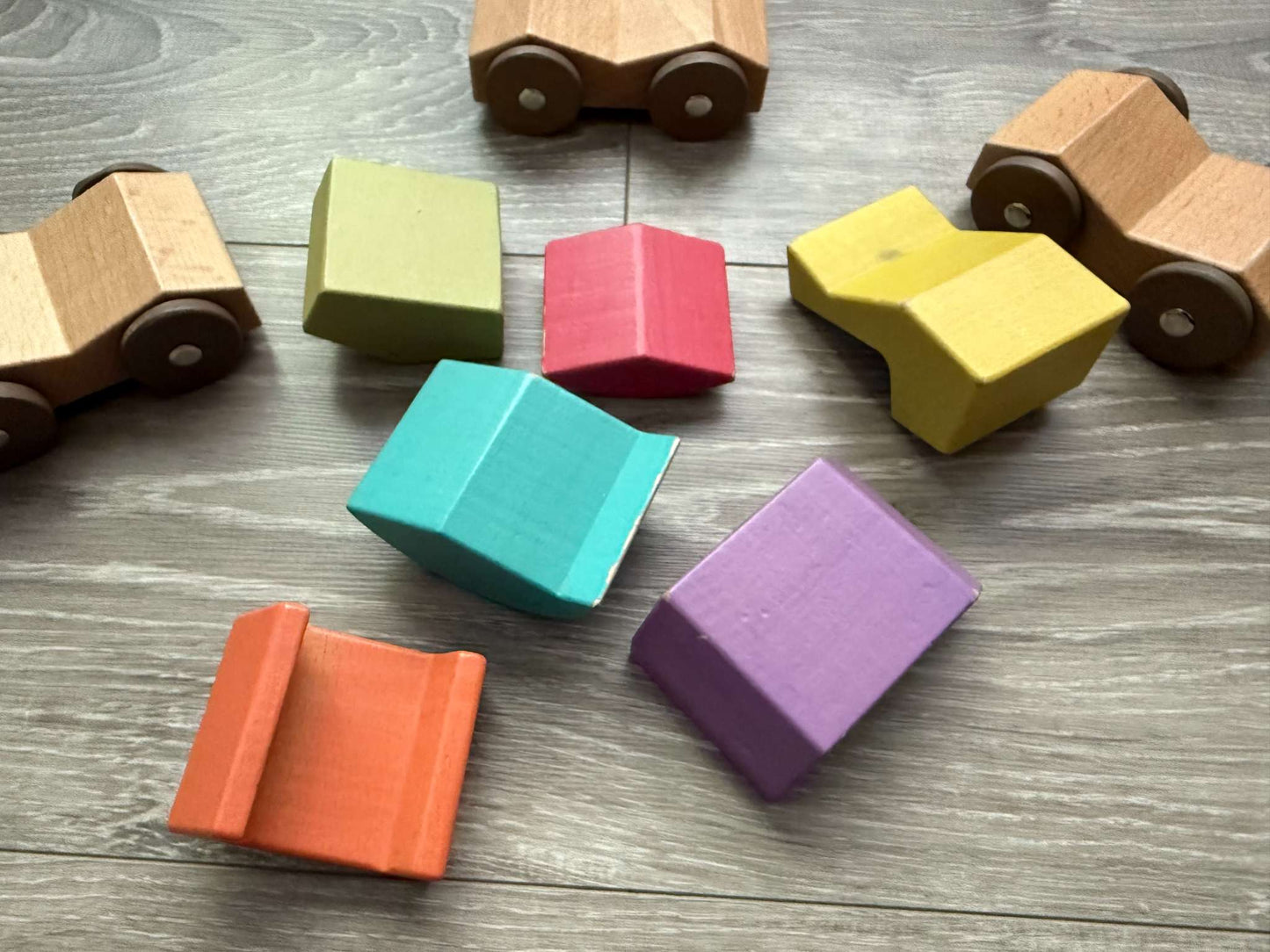 Wooden Babu Roller cars; MSRP $39.99