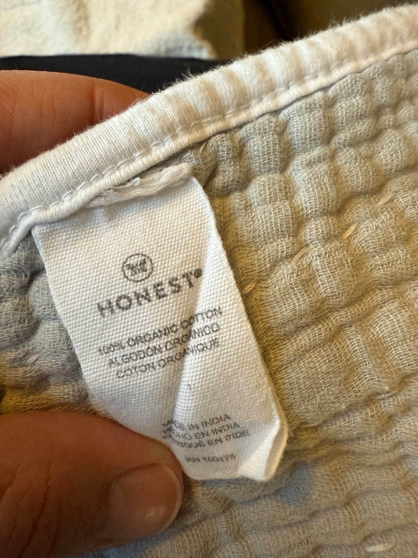 Honest Baby Organic Cotton Hand-Quilted Blanket; MSRP $100+