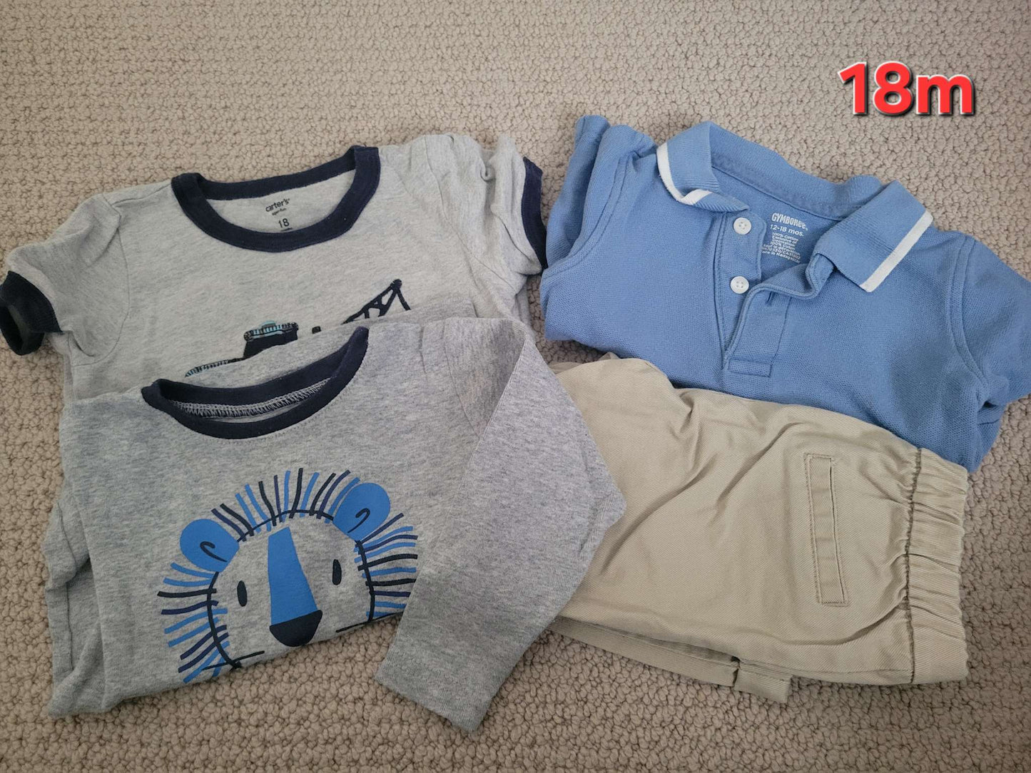 18m Shirts Blue, Kids 18 Month (12-18M)