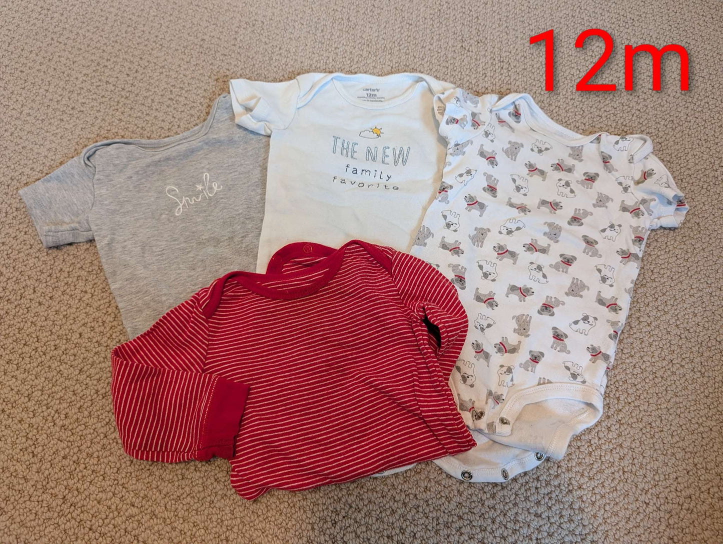 12m smile onsie bundle, Kids 12 Month (9-12M)