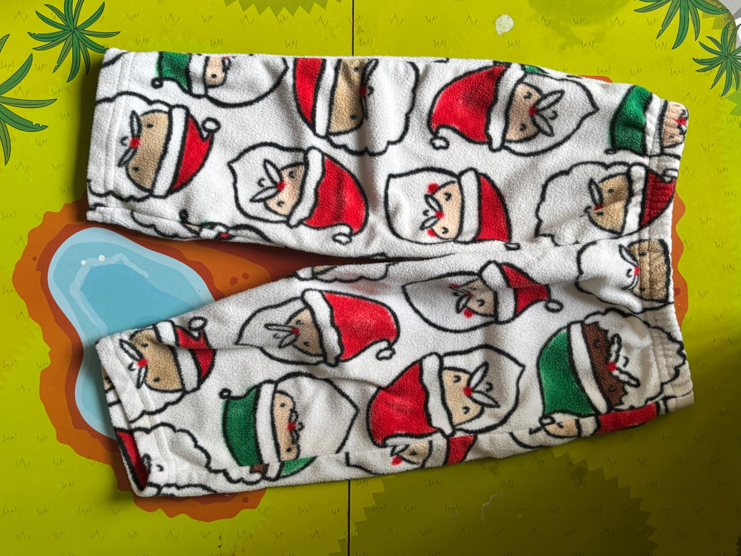 Fleece Santa pants, Kids 9 Month (6-9M)