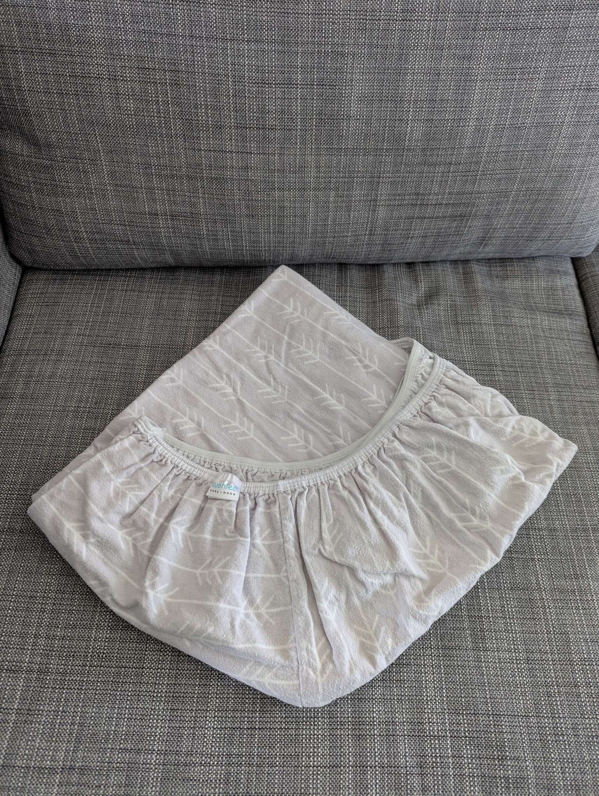Kushies flannel crib sheet