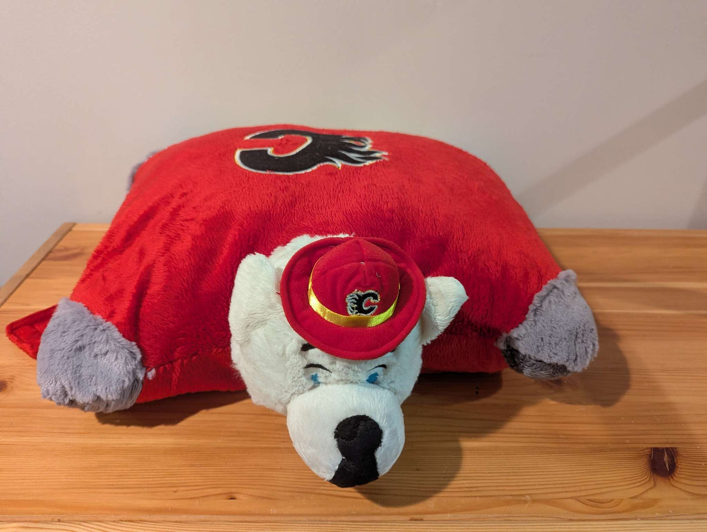 Harvey the Husky Flames Pillow