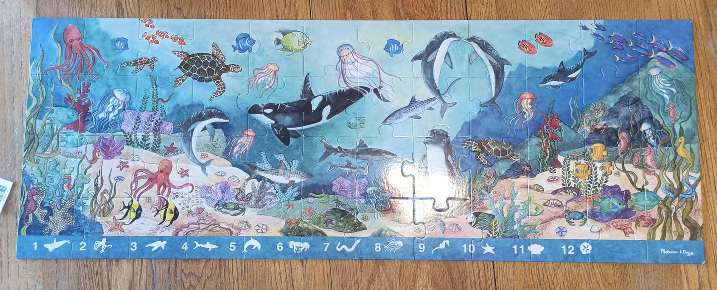 Melissa & Doug Search and Find Beneath the Waves 48pc Floor Puzzle