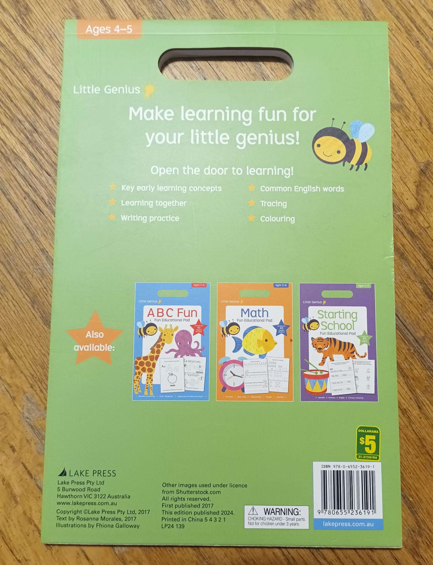 Writing Work Books - Preschool/Kindergarten