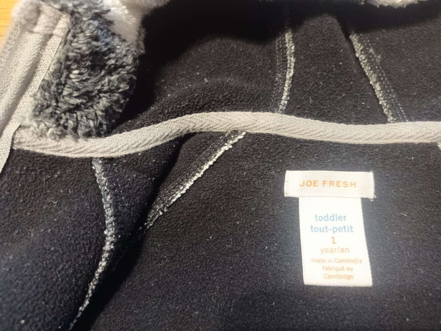 Joe Fresh - Fuzzy Lined Jacket - toddler size 1, Kids 24 Month (18-24M)