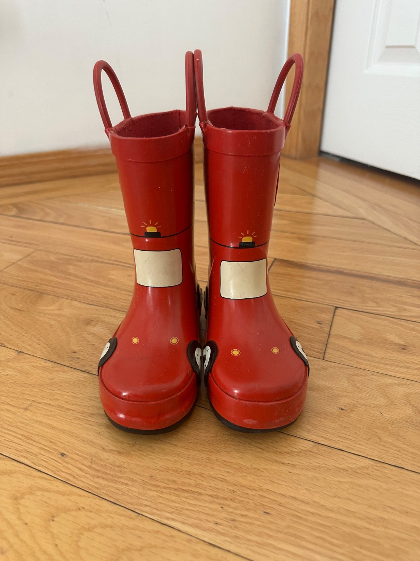 Firetruck Rain Boots (Size 7), Shoes 7 (Walkers:12-24 mth)