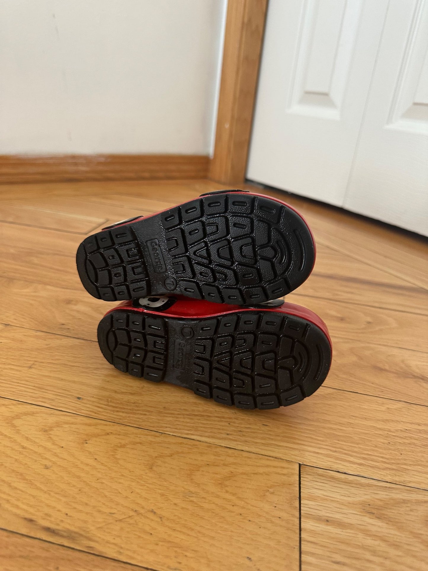 Firetruck Rain Boots (Size 7), Shoes 7 (Walkers:12-24 mth)