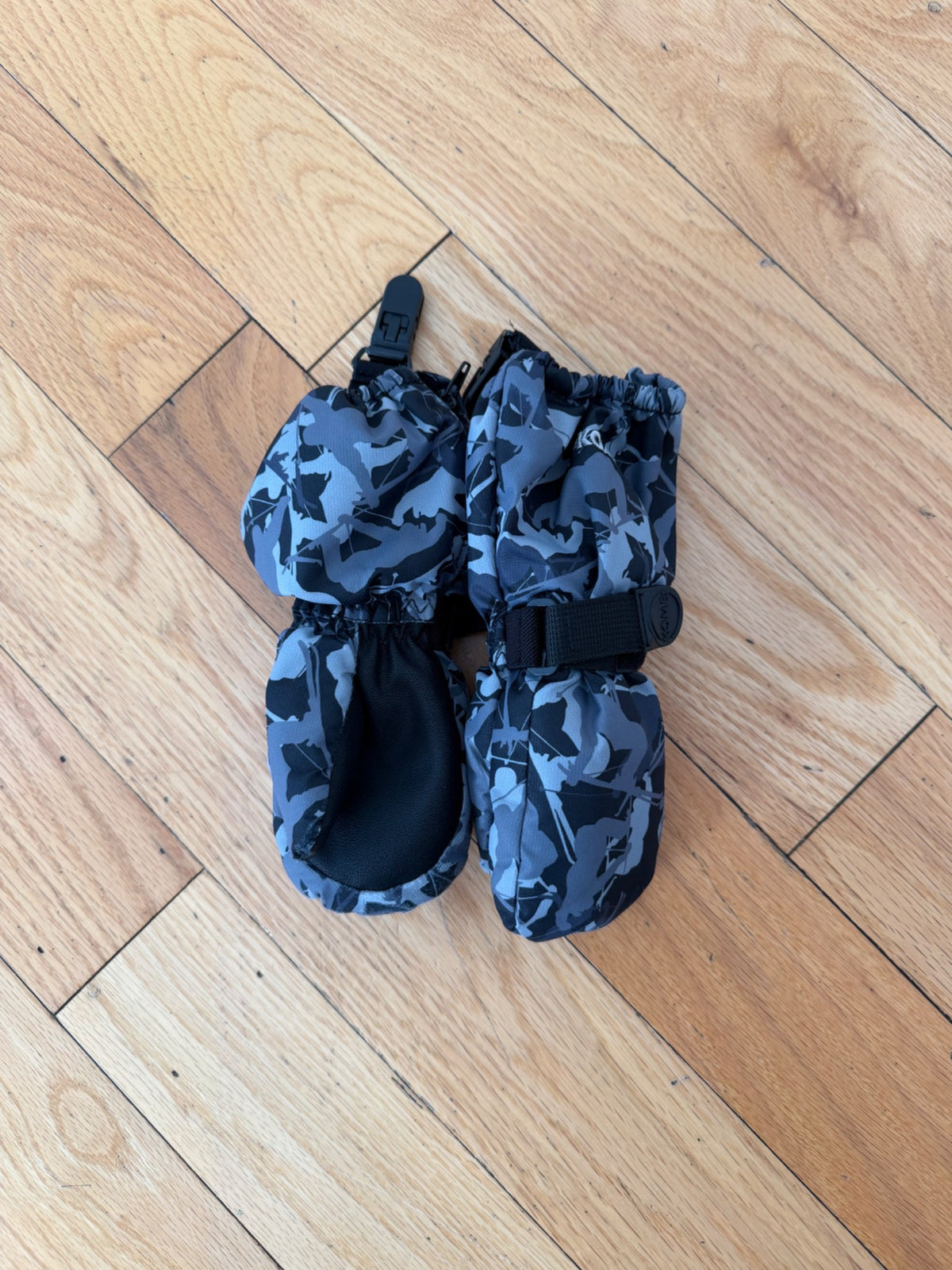 Zip Up Winter Mittens (Size s)