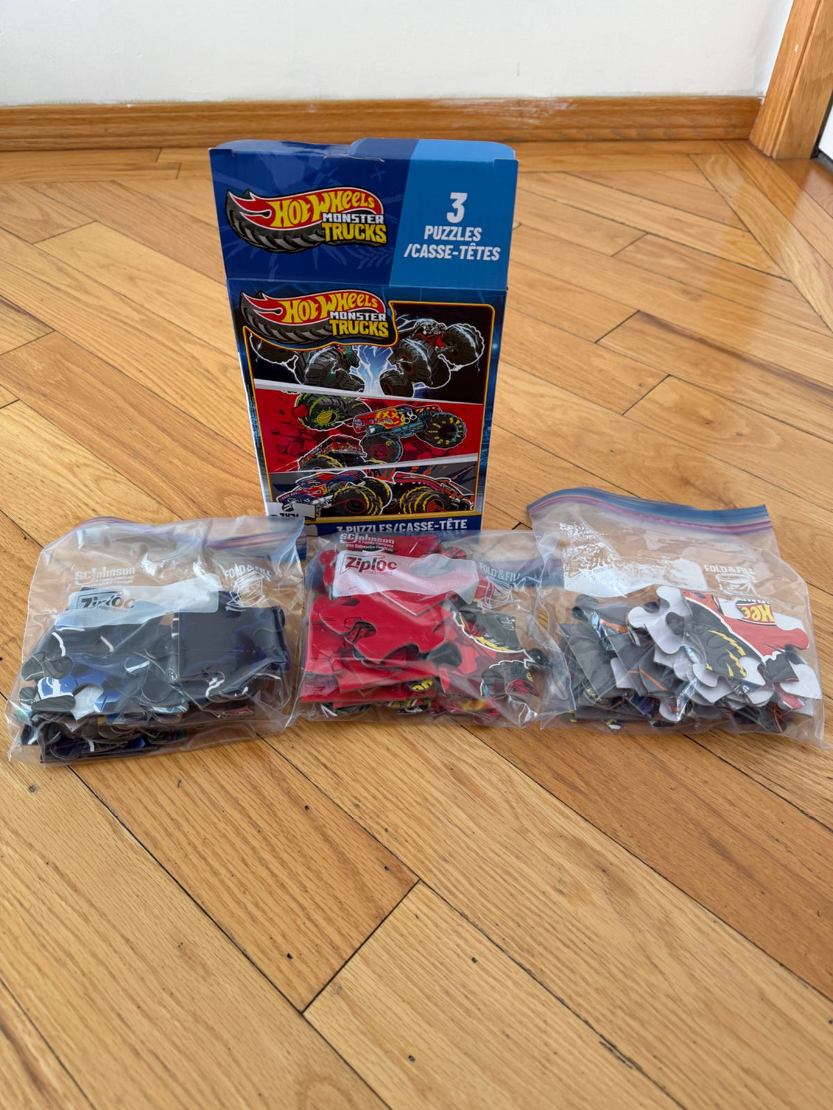 Hot Wheels Monster Truck Puzzles (3x24)