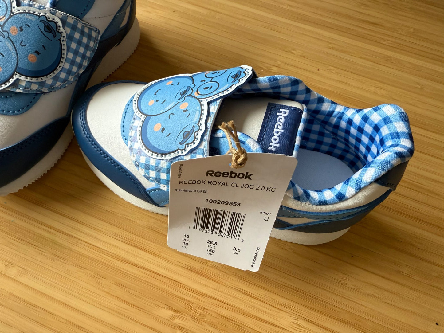 Reebok Velcro Blueberry Sneakers, Shoes 10 (Toddler:2-4yr)