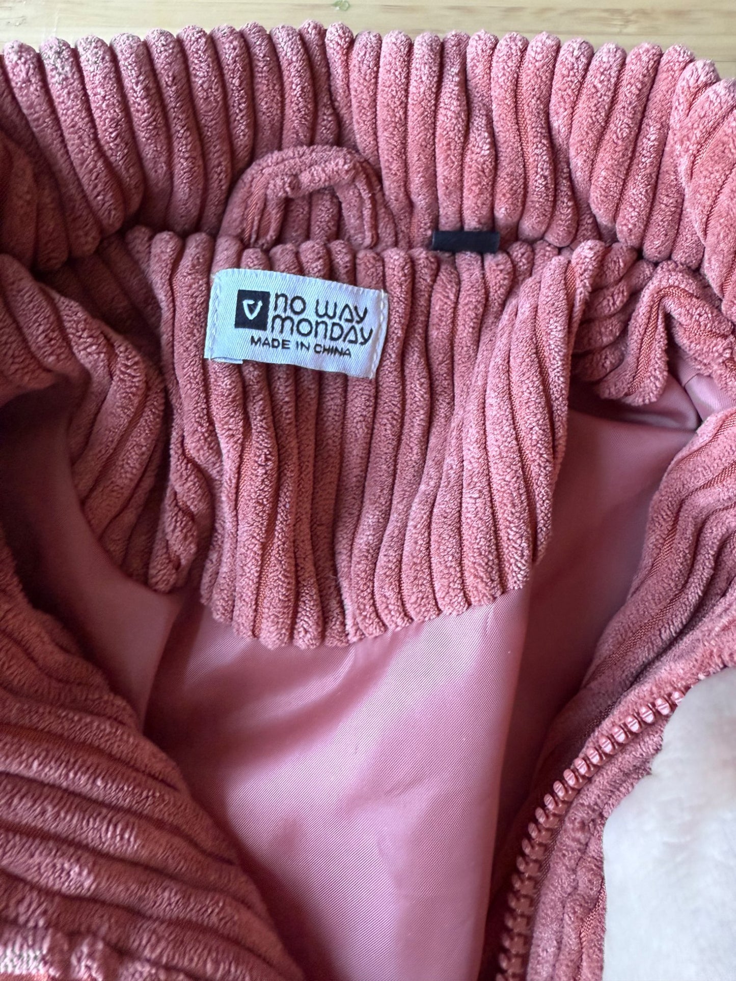 Quilted Jacket - Burnt Orange Color , Kids 6/6X (extra small)