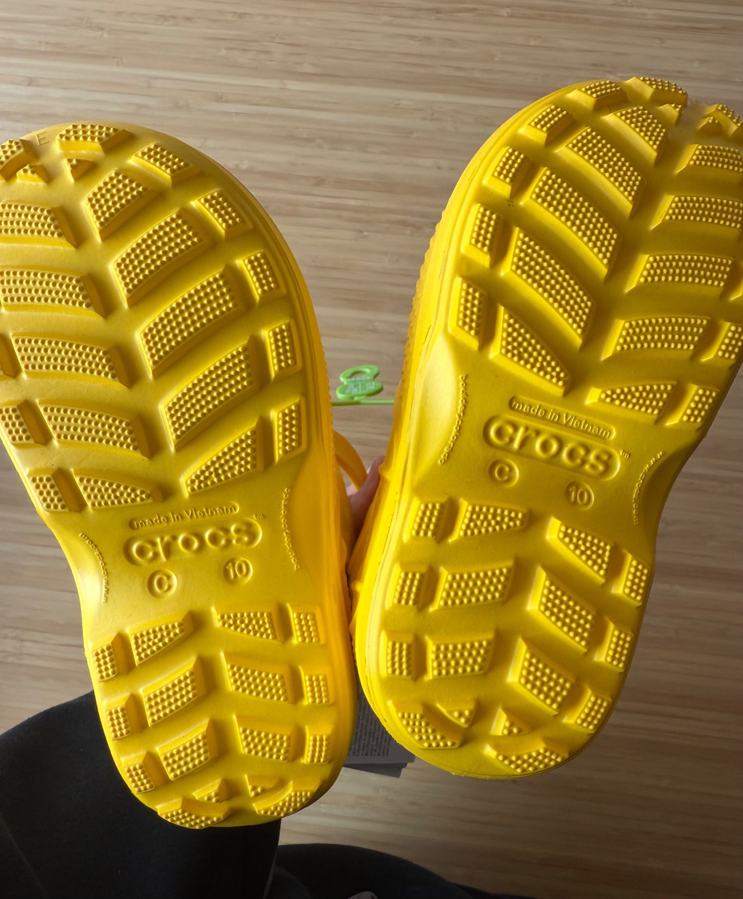Croc Yellow Rubber Boots, Shoes 10 (Toddler:2-4yr)