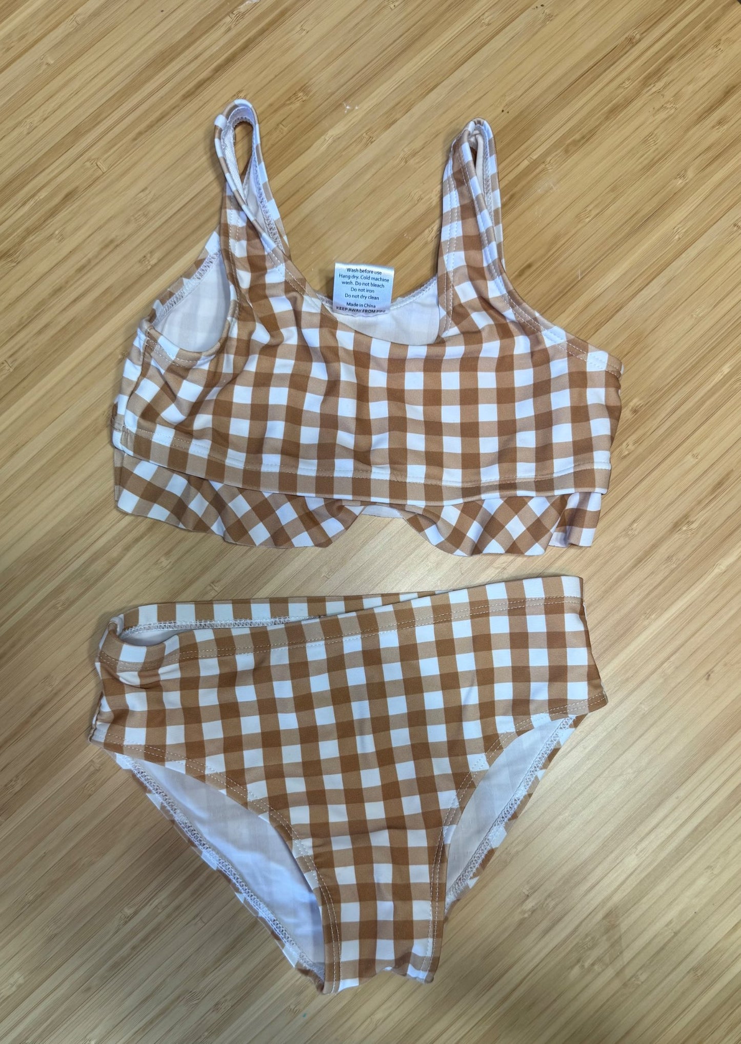 Mebie Baby Plaid Bikini , Kids 4/4T