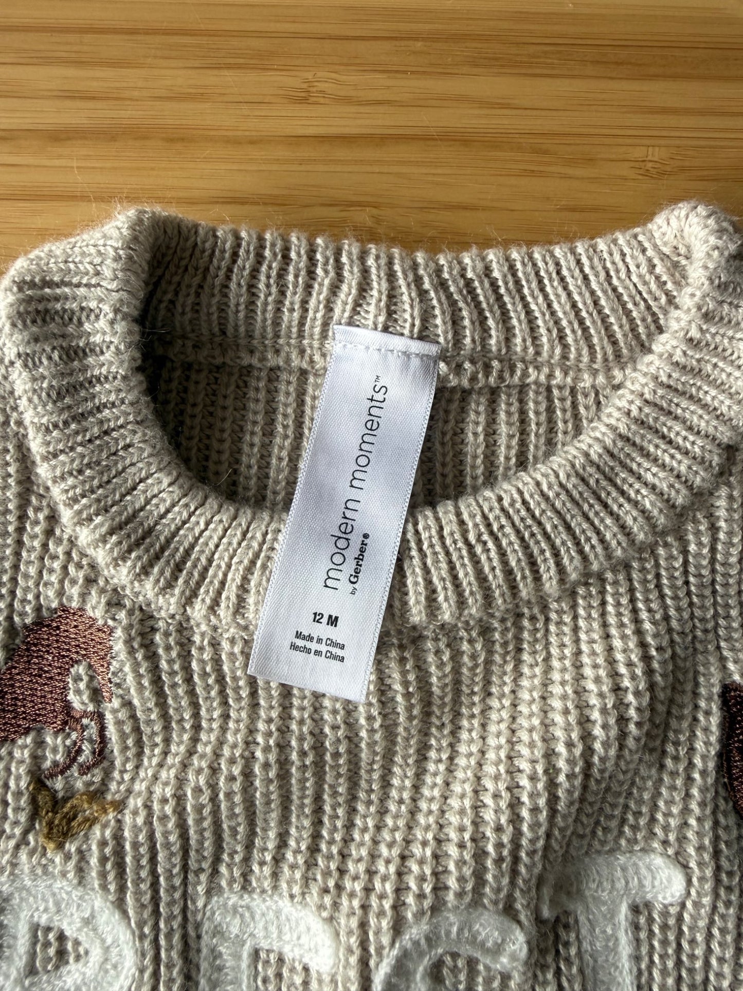 Modern Moments Best Friends Knit Sweater, Kids 12 Month (9-12M)