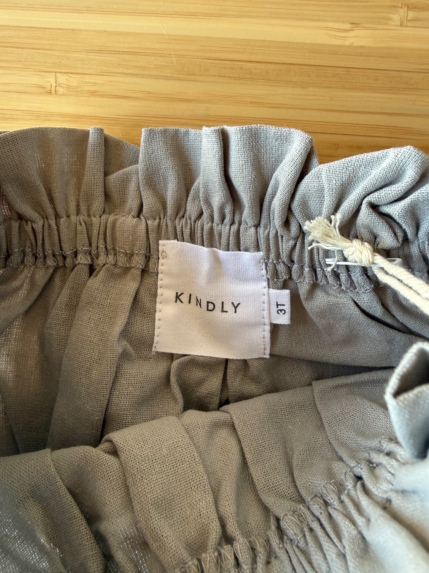 Kindly Grey Linen Skirt, Kids 3T