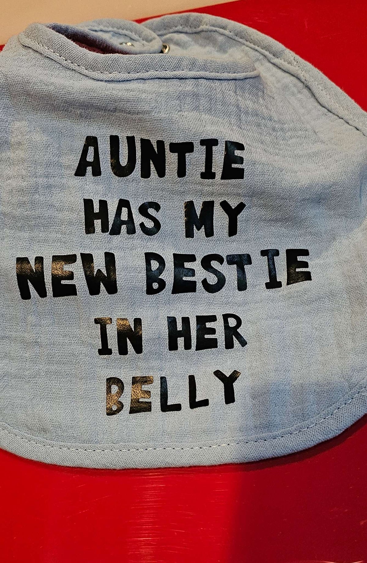Baby Bib; Pregnancy Announcement