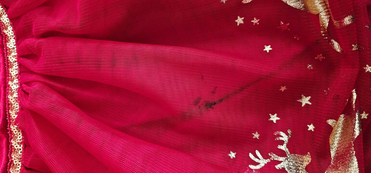 Red Velour and Tulle Holiday Dress 3T, Kids 3T