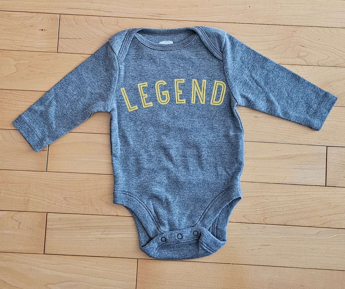 Baby LEGEND LS Bodysuit Unisex, Kids 3 Month (0-3M)