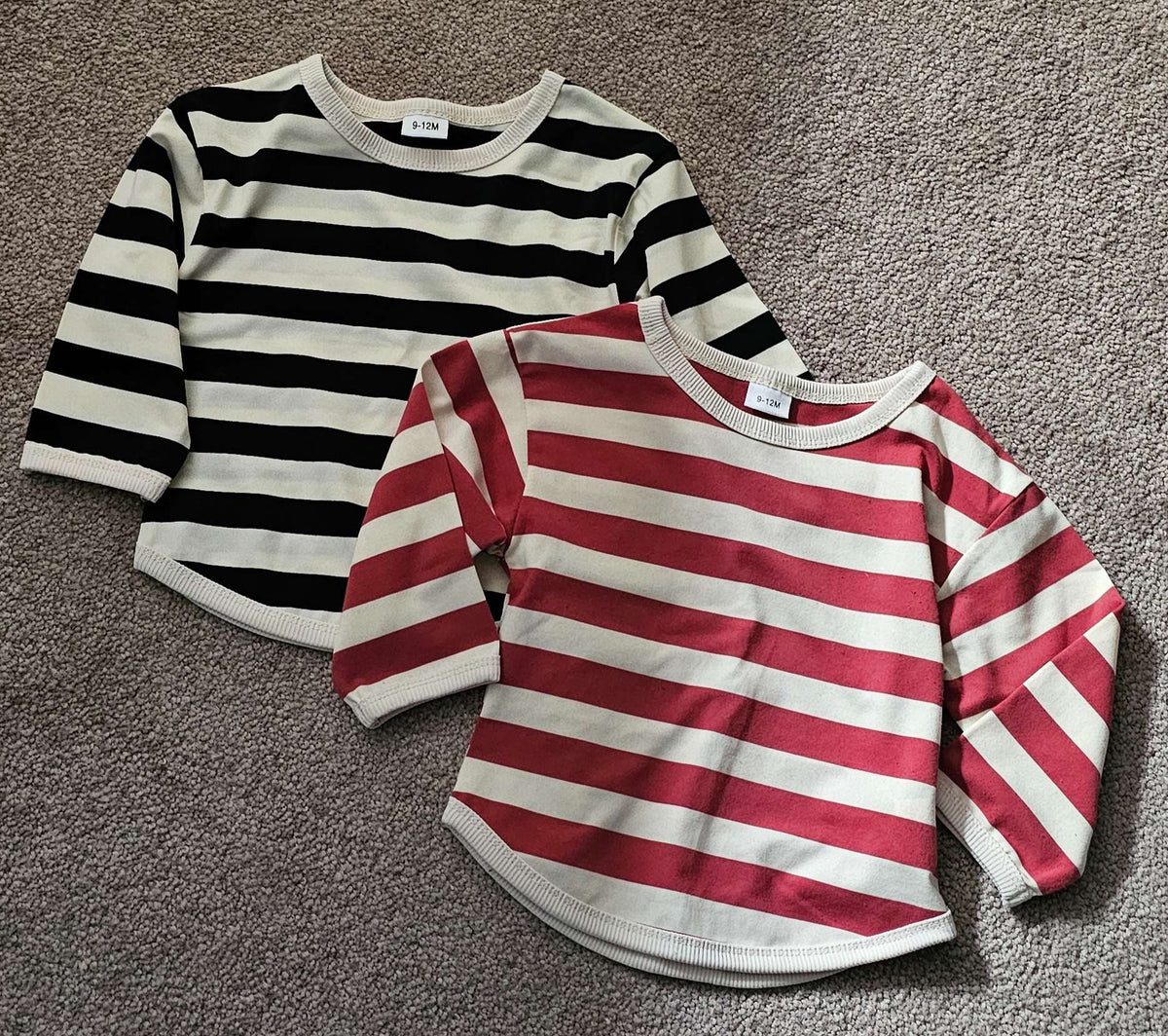 Striped LS Shirts 9-12m Unisex, Kids 12 Month (9-12M)