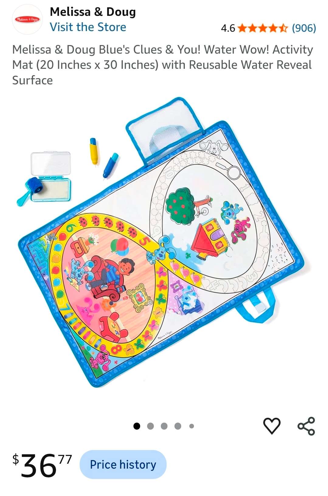 Water WOW! Indoor Play Mat Blue's Clues & You