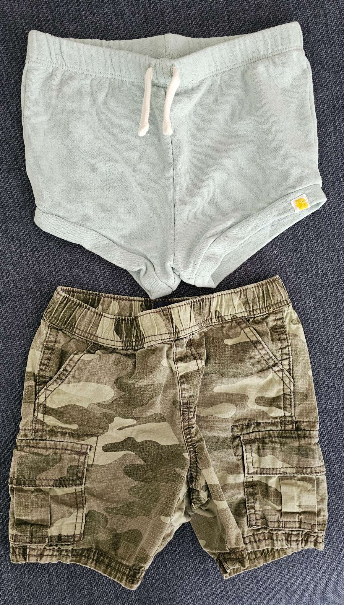 Bundle of Green Cotton Shorts 18-24m Unisex, Kids 24 Month (18-24M)