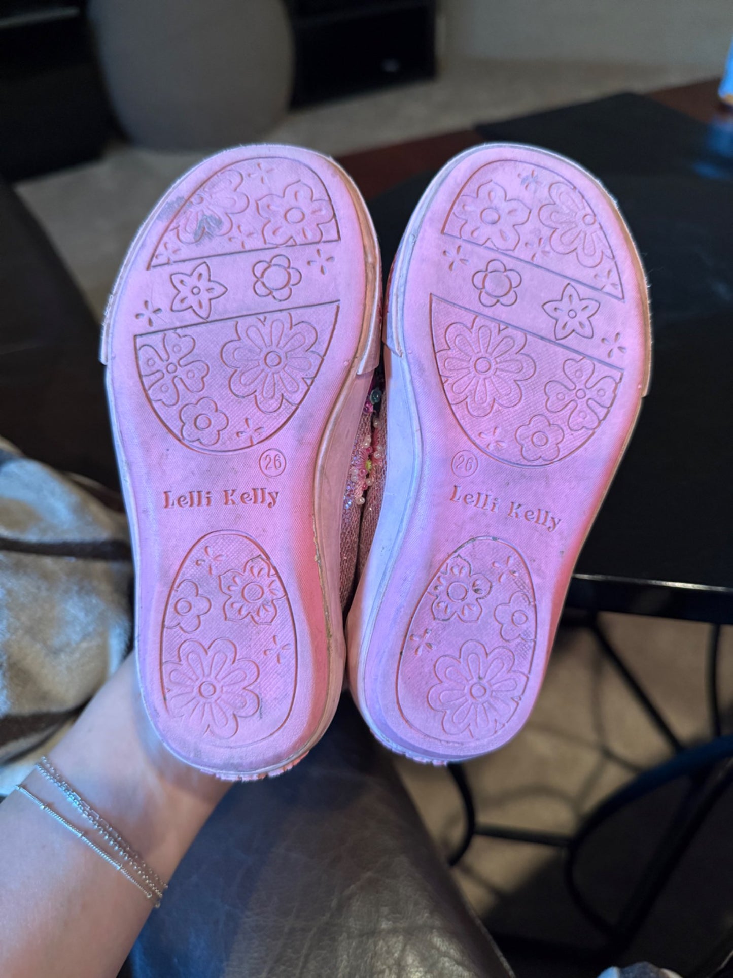Lelli Kelly Pink Sparkle Shoes, Shoes 9 (Toddler:2-4yr)