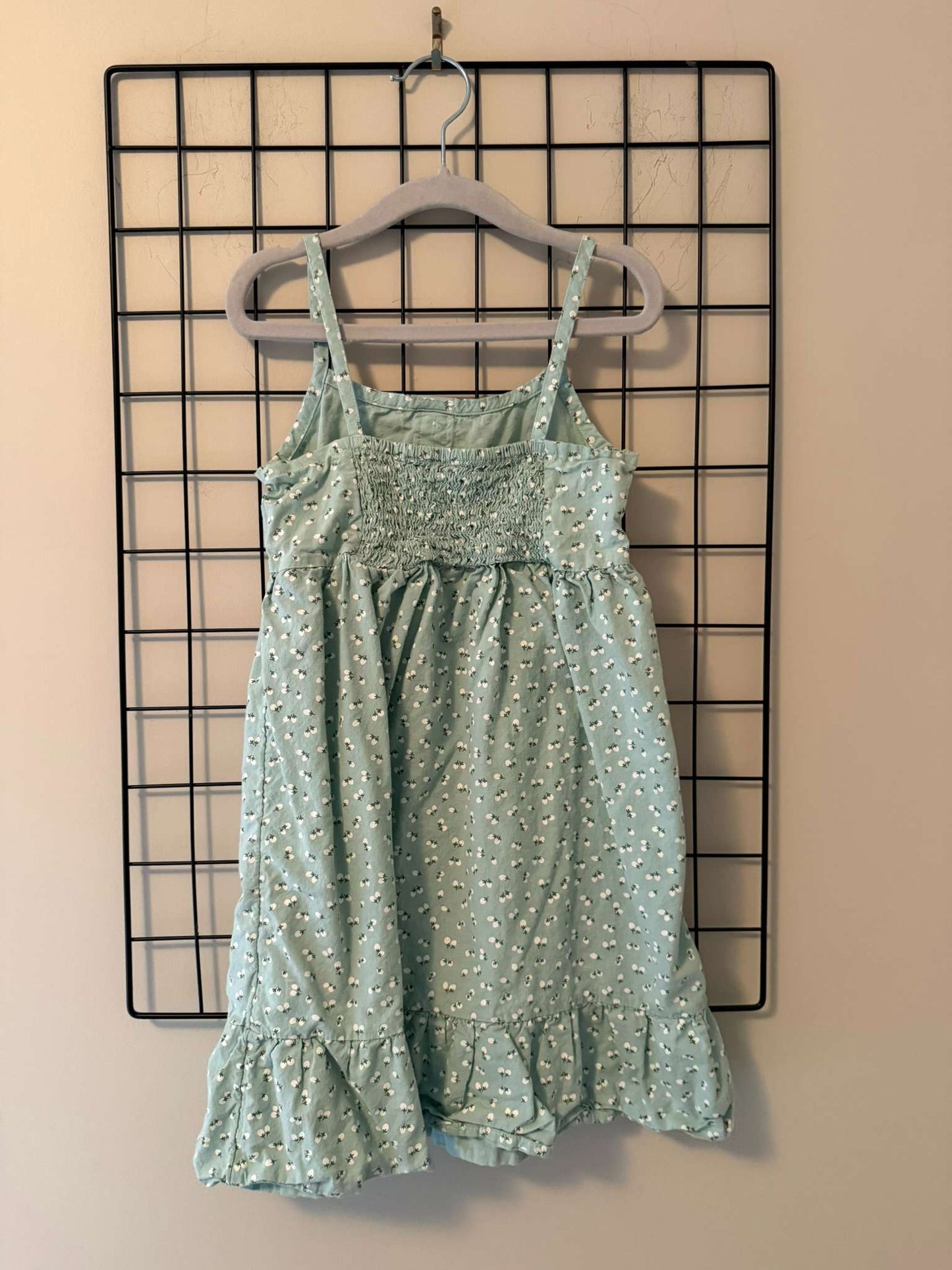 Blue Floral Dress, Kids 5/5T (extra small)