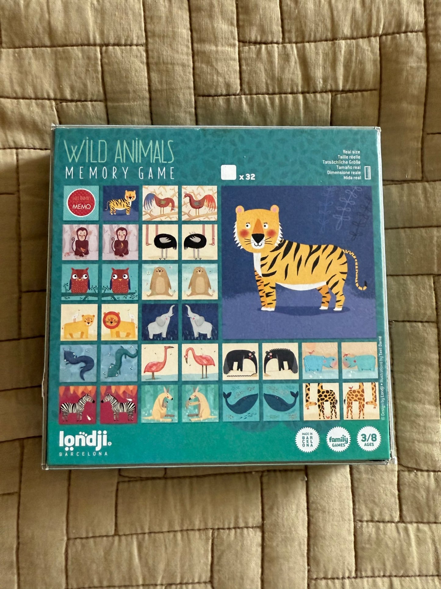 Wild Animals Memory Game