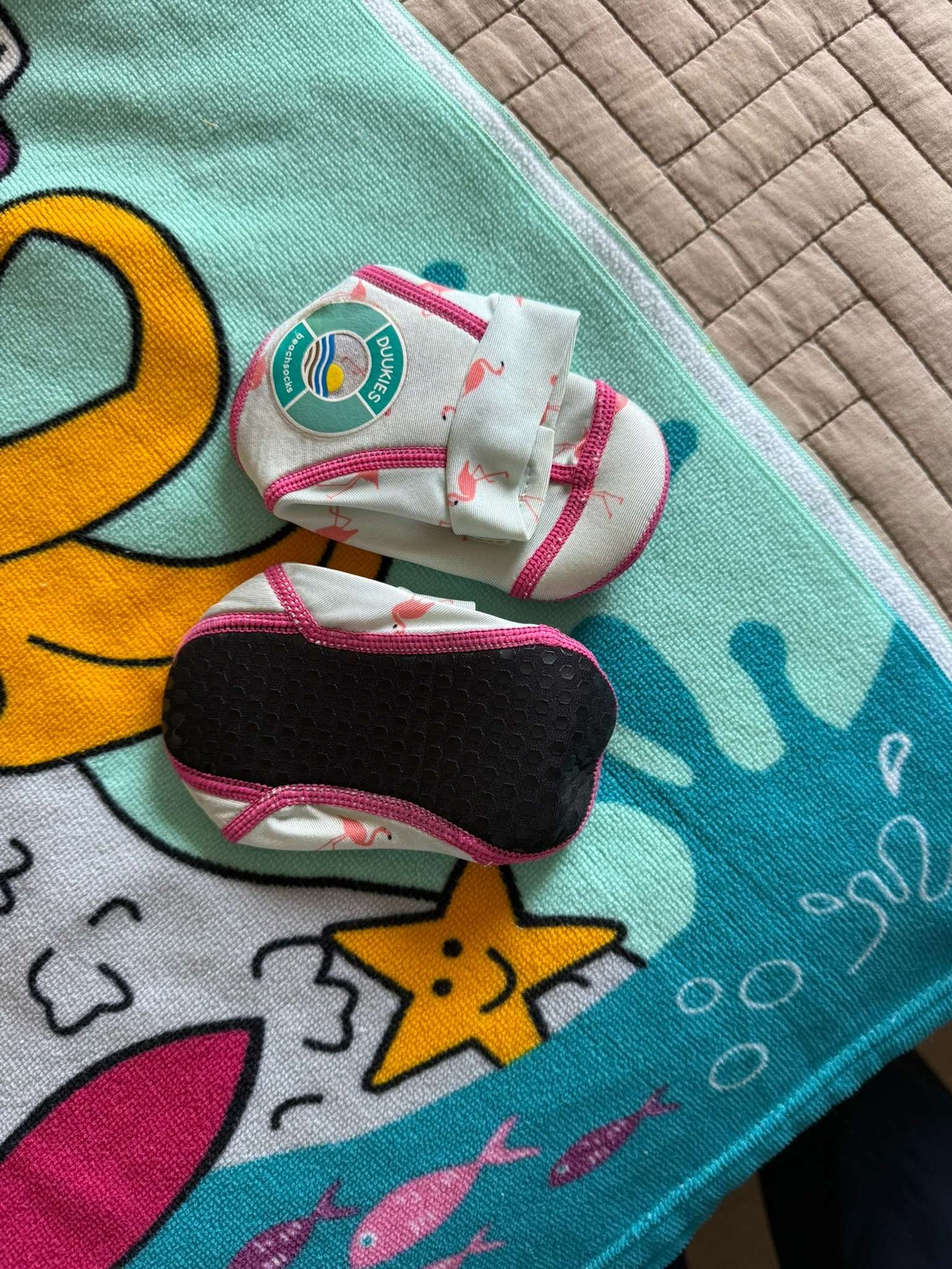 Beach Towel + Water Shoes Set, Kids 3T