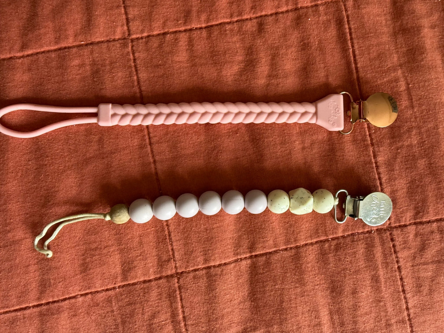 Silicone Pacifier Clip Bundle (2 clips)