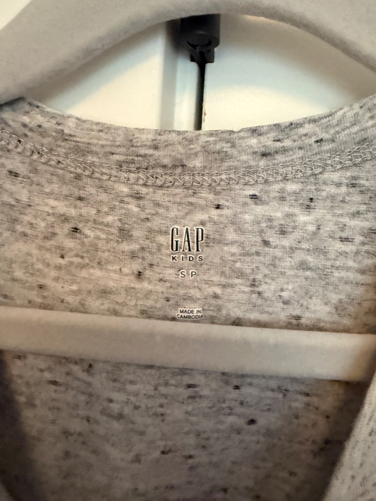 Gap Kids Grey Marled T-Shirt Dress, Size S (6-7), Kids 6/6X