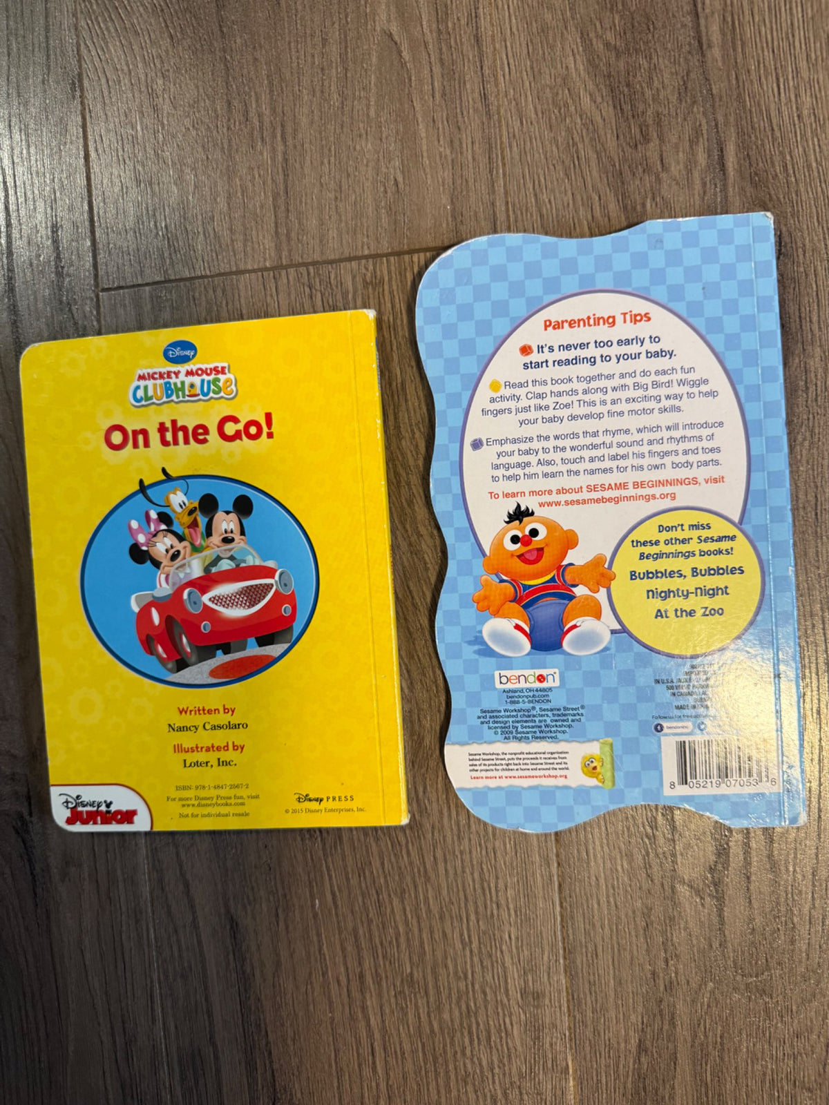 Mickey Mouse & Sesame Board Book Bundle