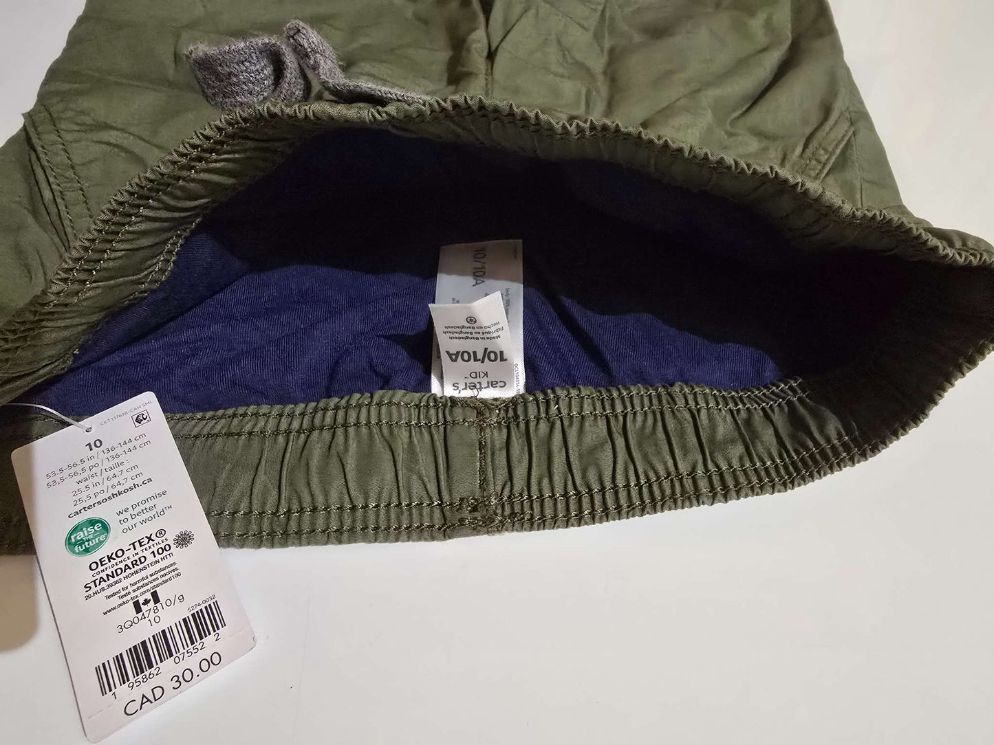 Size 10, lined pants w/ elastic waist and ankles. Retails for $30 + tax, Kids 10 (medium)