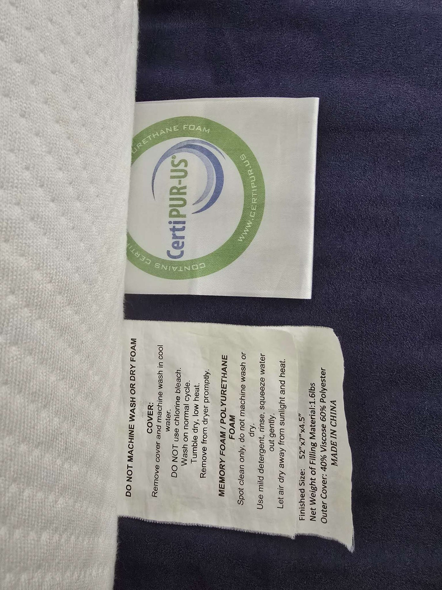 Non-toxic memory foam bed bumpers with removable covers