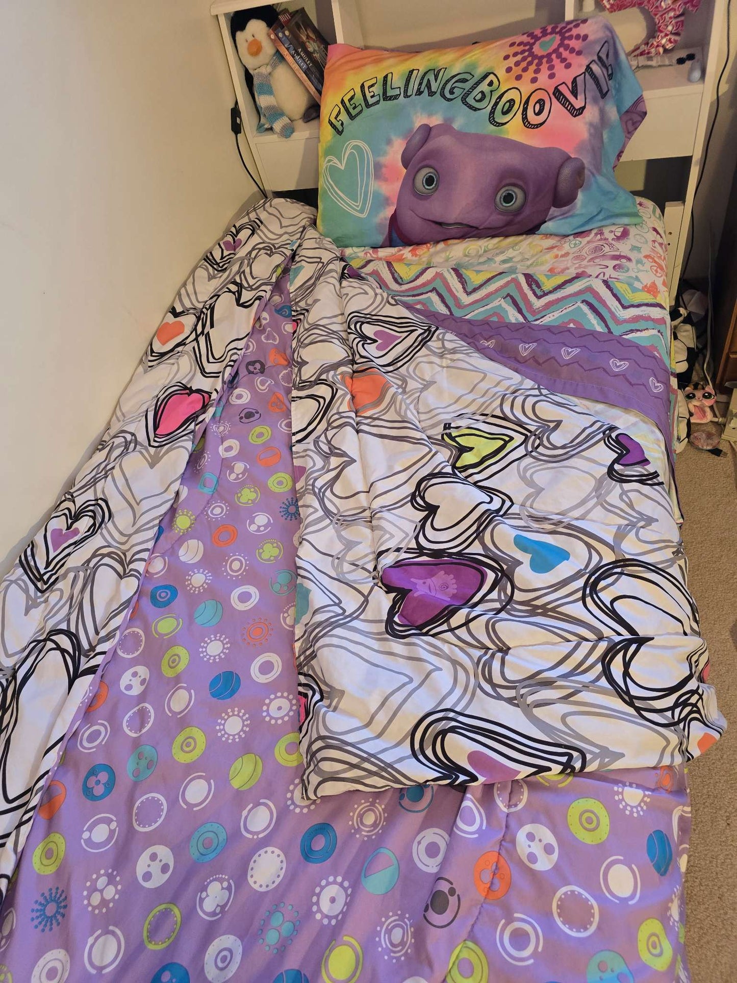 "Home" single/twin bedding set w/ reversible comforter and pillow case