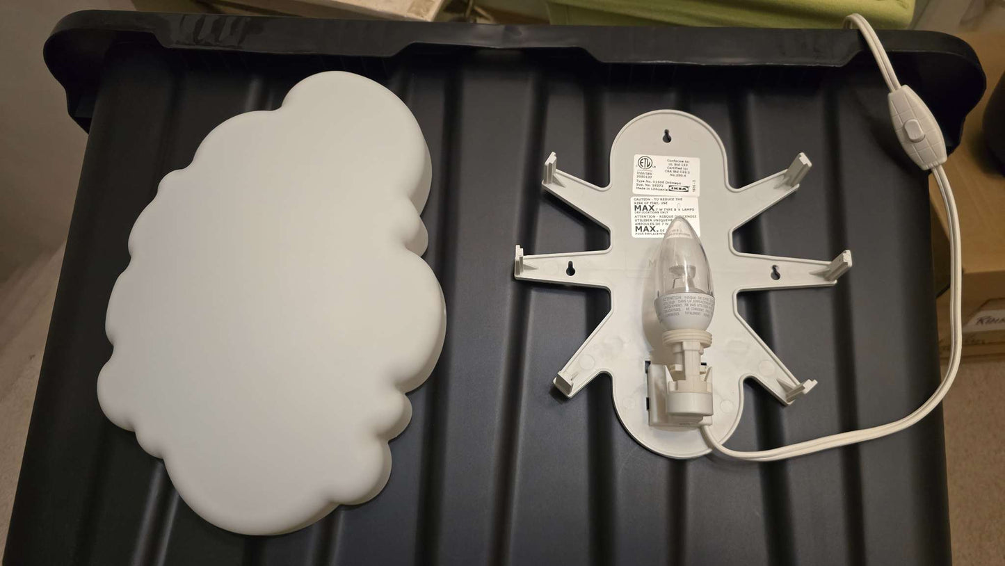 IKEA Cloud lamp for wall