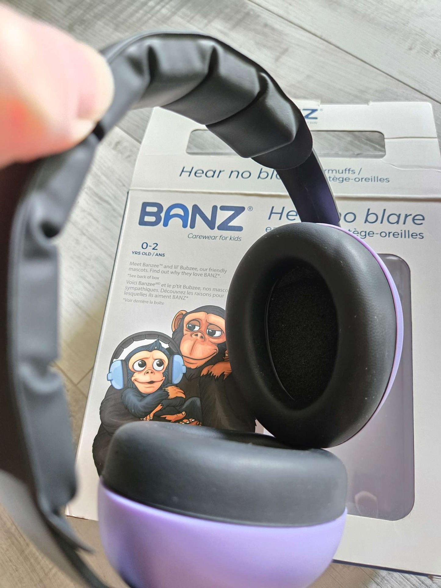 Banz Hear no blare earmuffs, 0-2 Years Old, Retails for $40
