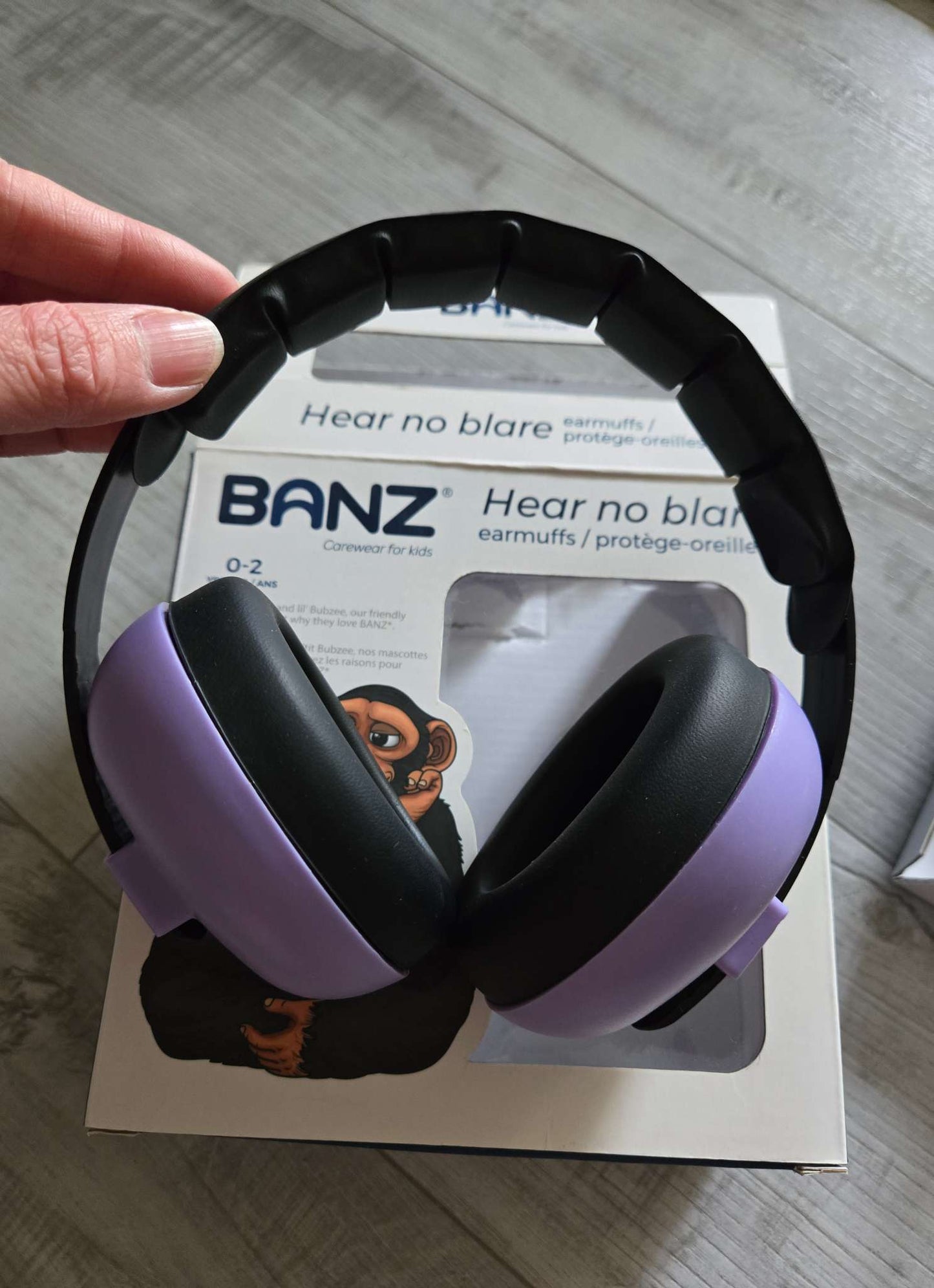Banz Hear no blare earmuffs, 0-2 Years Old, Retails for $40