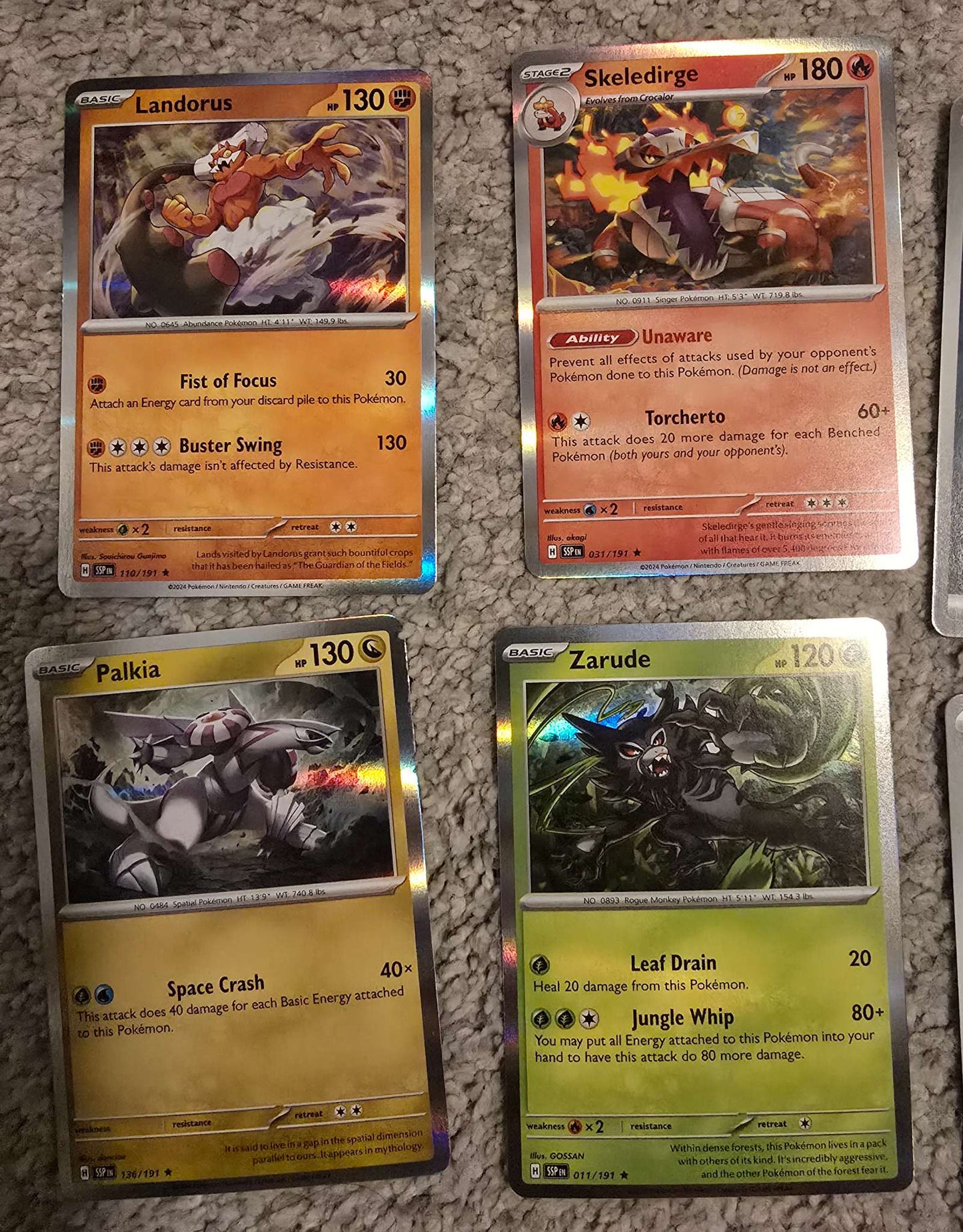 Pokemon Trading Card Game Set of 38 Cards (English Set 1)