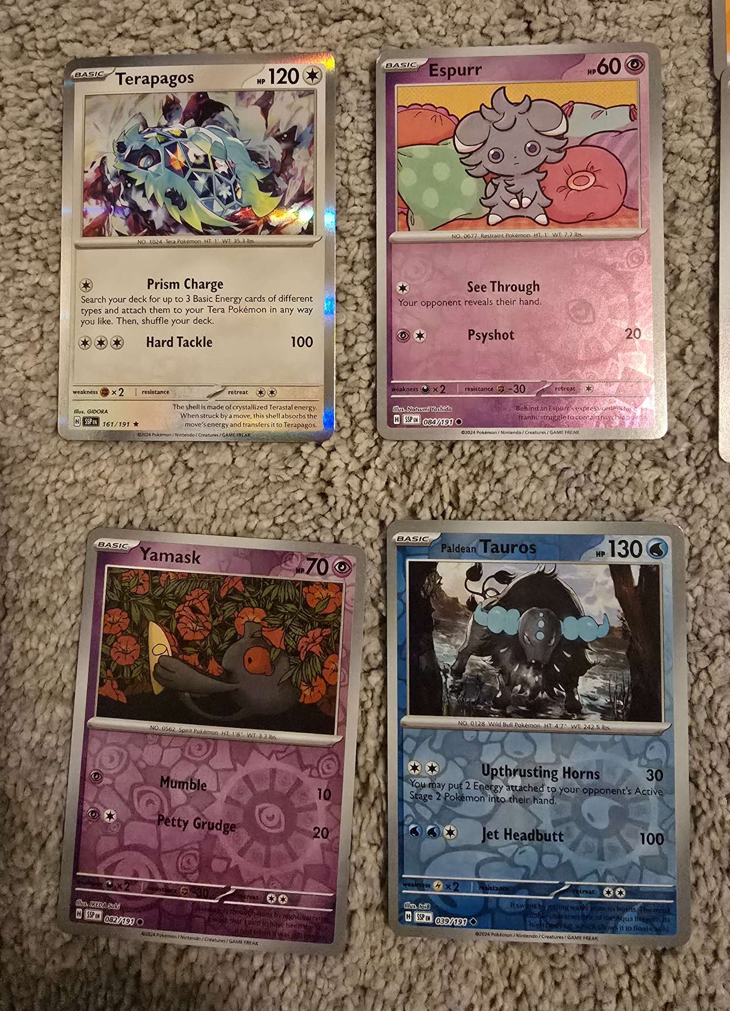 Pokemon Trading Card Game Set of 38 Cards (English Set 2)
