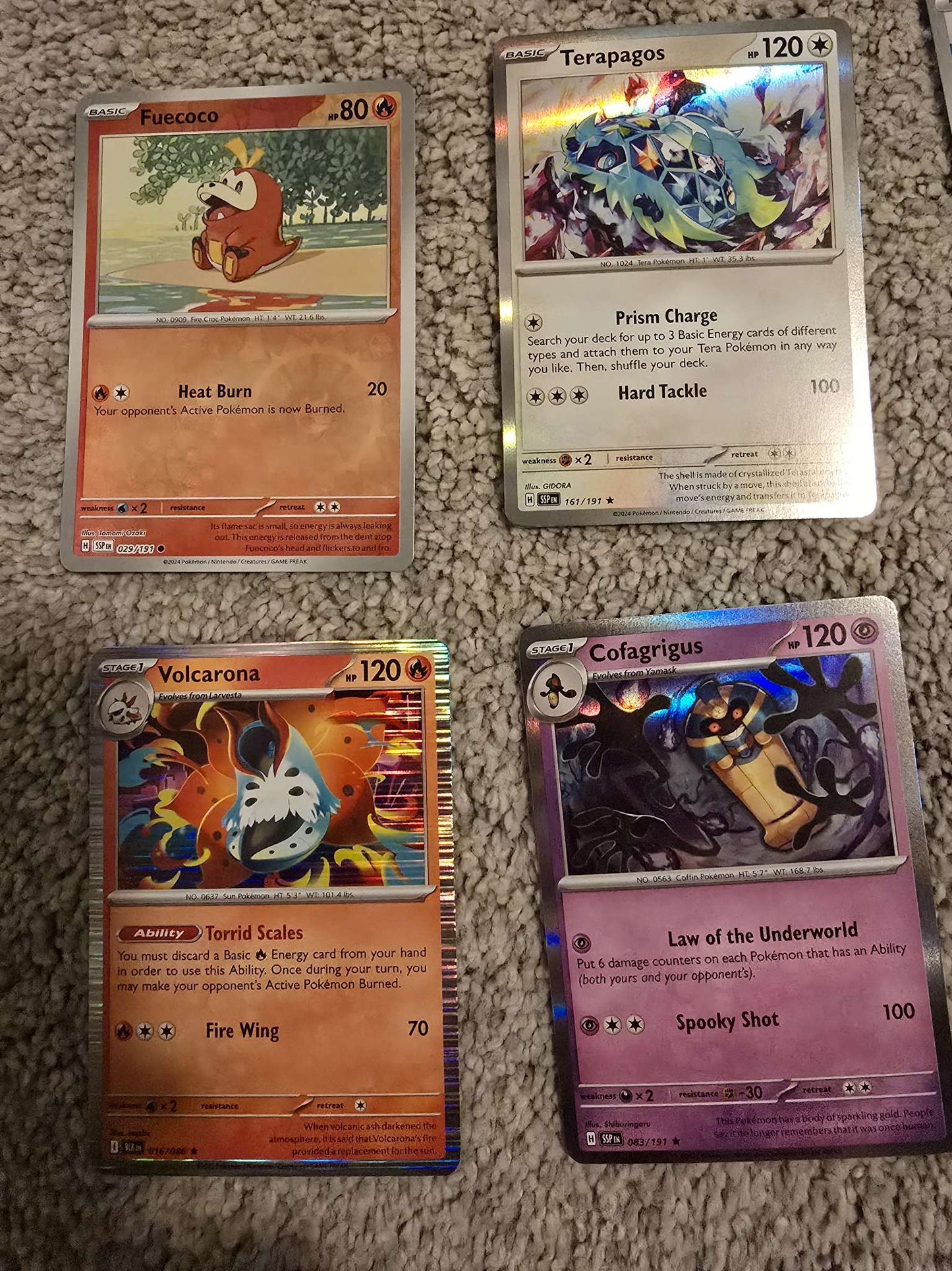 Pokemon Trading Card Game Set of 38 Cards (English Set 3)