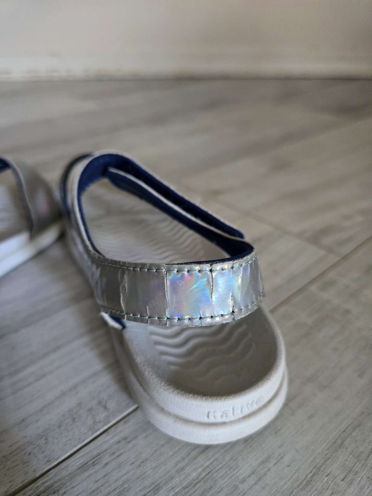 Native Shoes Hologram Sandals, 8" in length, Shoes 12 (Toddler:2-4yr)