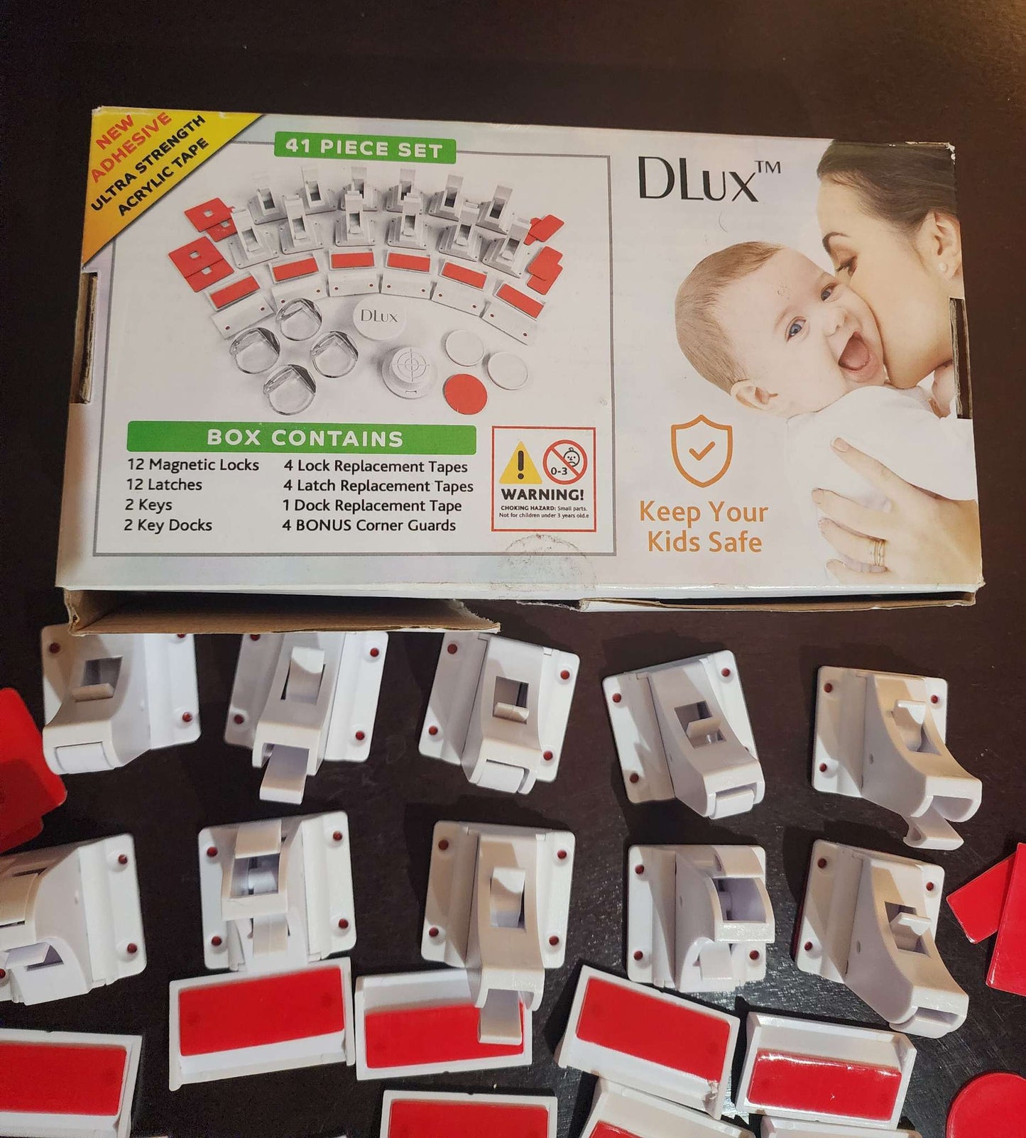 DLux Magnetic locks for child proofing. THE STRONGEST POSSIBLE OPTION. MSRP $39.99