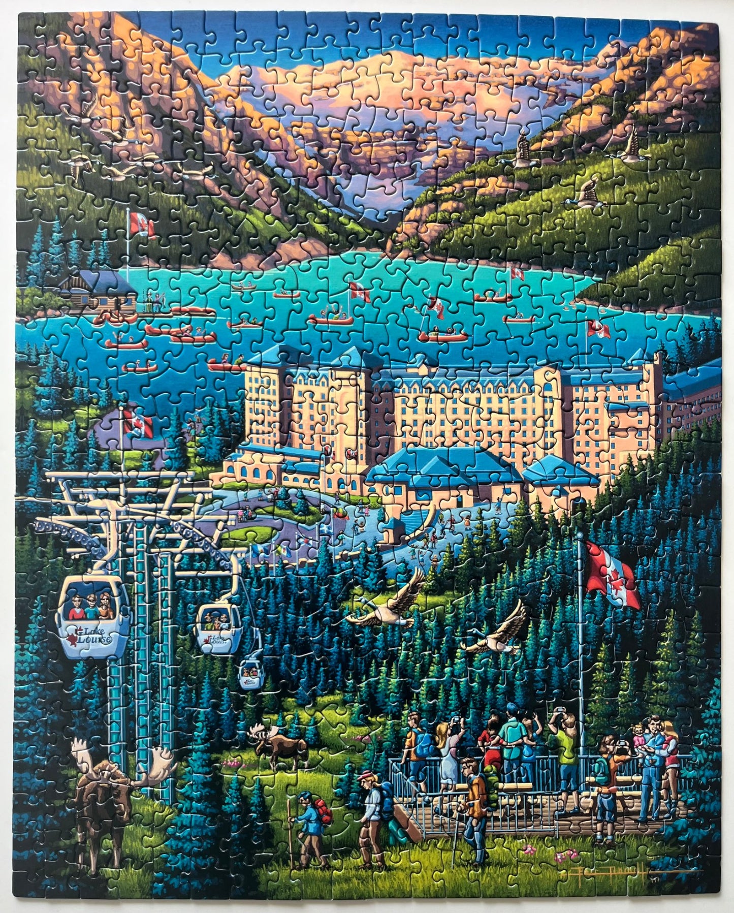 Dowdle 500 Piece Lake Louise Puzzle, VGUC