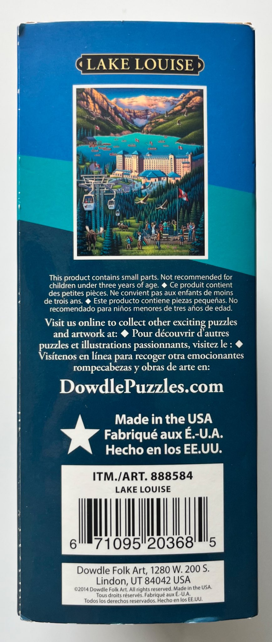Dowdle 500 Piece Lake Louise Puzzle, VGUC