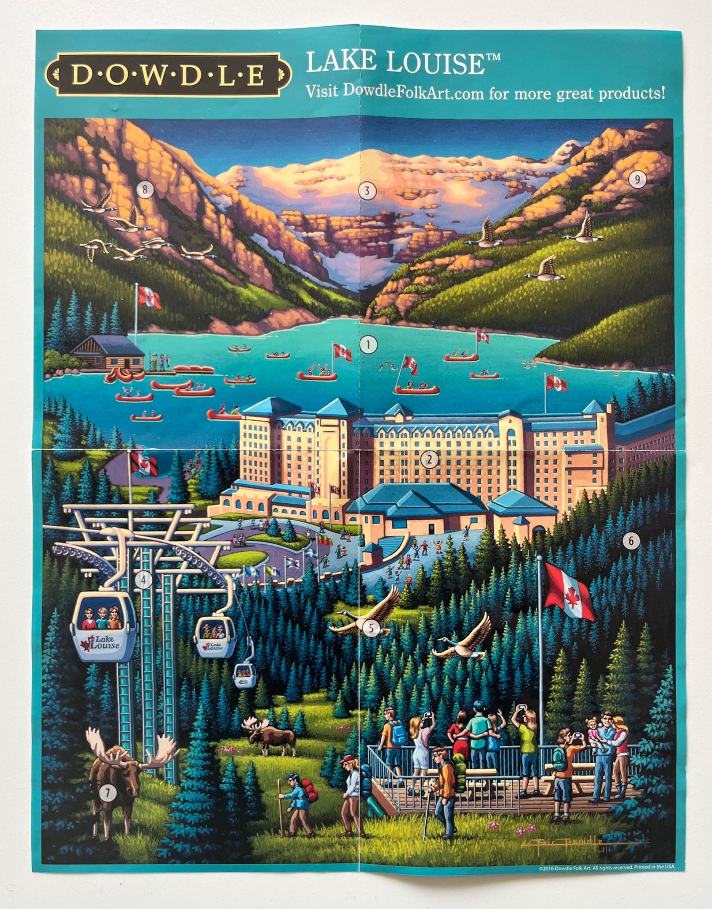 Dowdle 500 Piece Lake Louise Puzzle, VGUC