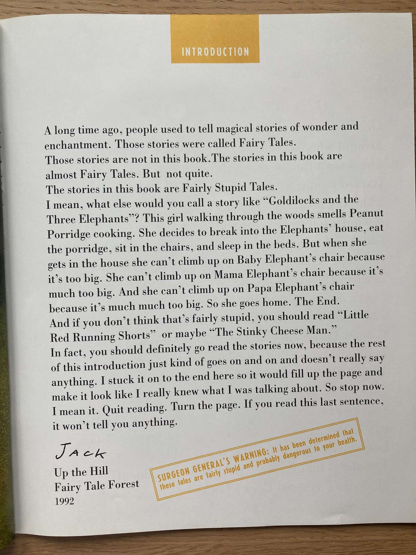 The Stinky Cheese Man and Other Fairly Stupid Tales