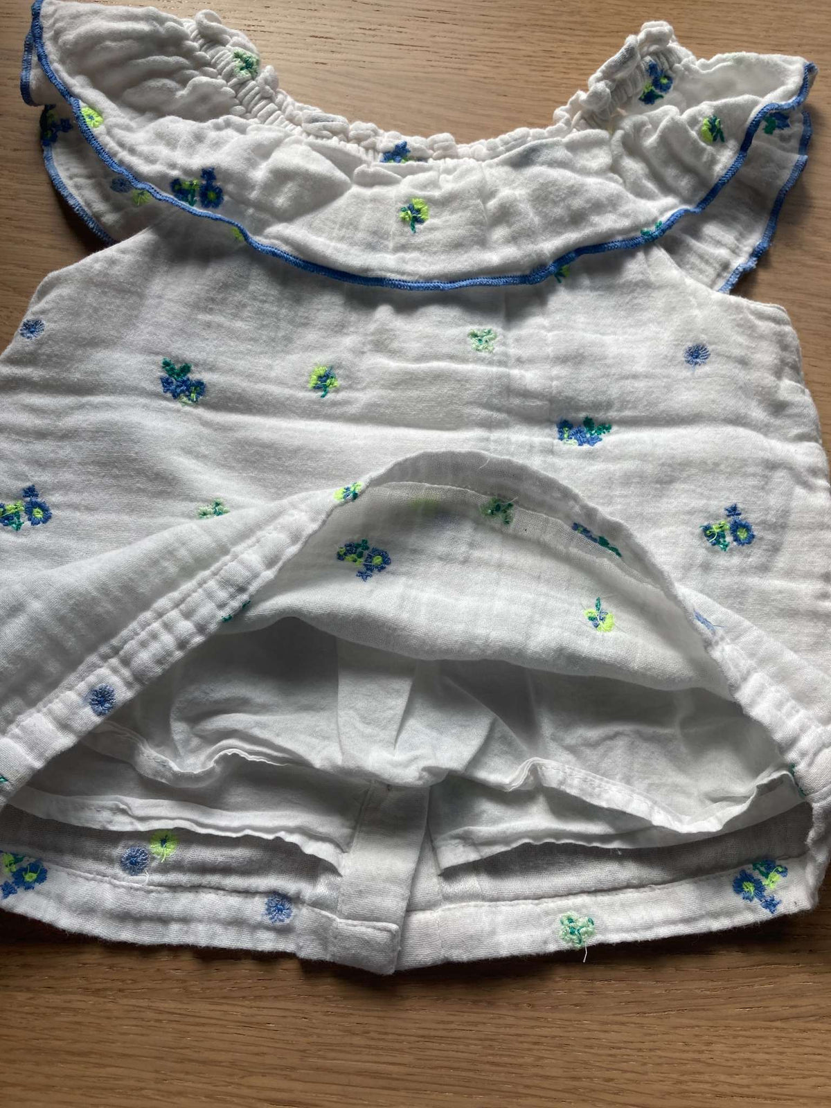 White Cotton Blouse, Size 2-3, Kids 2T