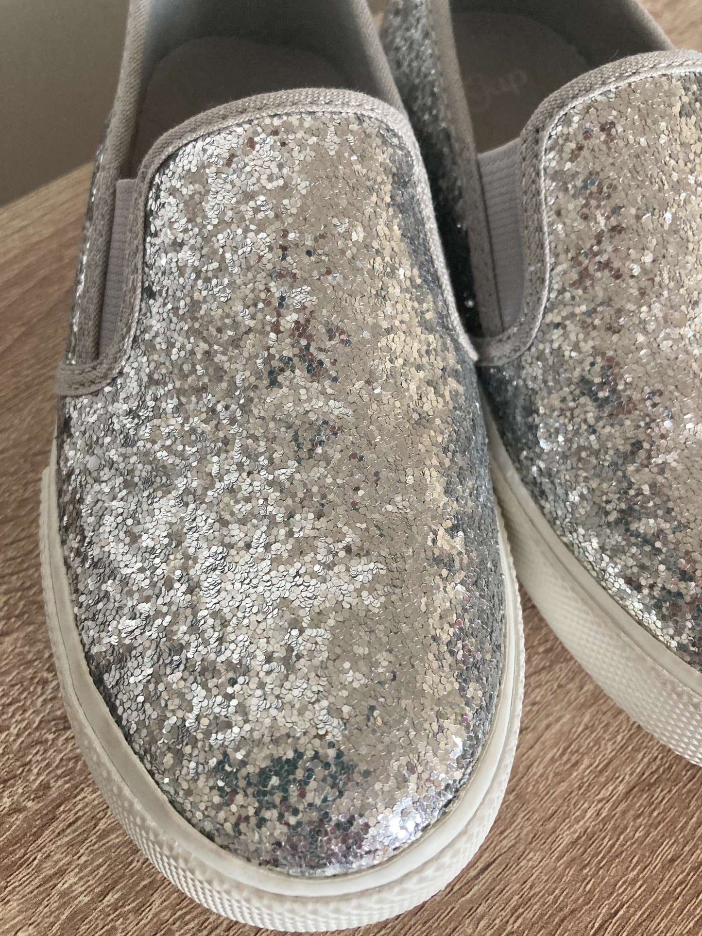 Silver Sequence Shoes, Size 12, Shoes 12 (Toddler:2-4yr)